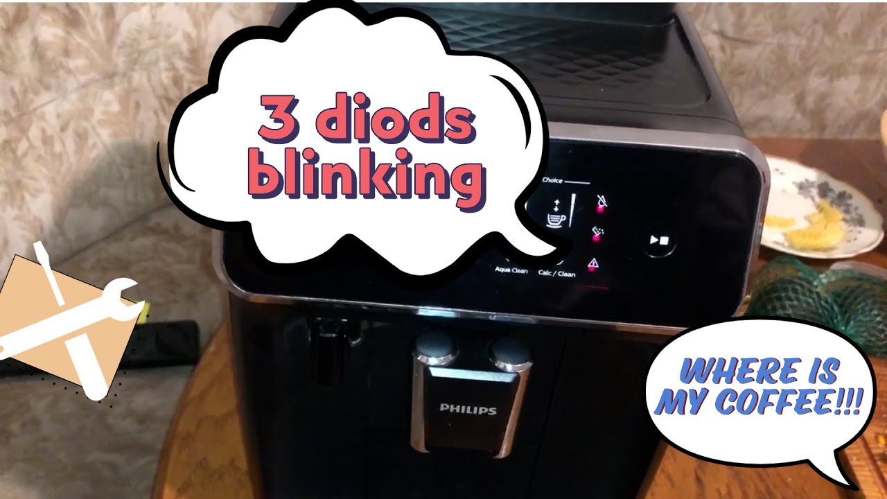 Repairing Philips LatteGo: Fixing 3 Blinking Red LEDs & No Hot Water | 3 migających czerwonych diody