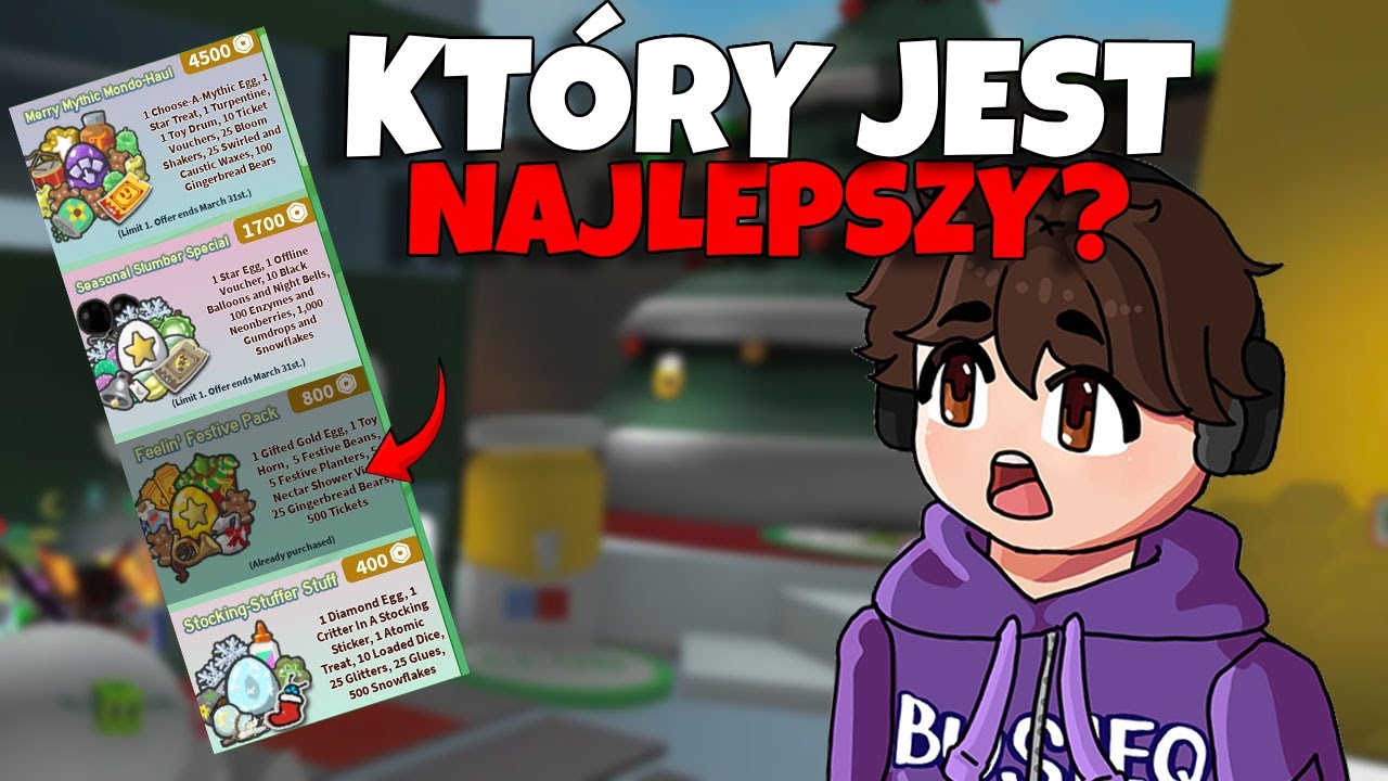 KUPIŁEM BEESMAS PACK!| KTÓRY JEST NAJLEPSZY? | Bee Swarm Simulator Polska