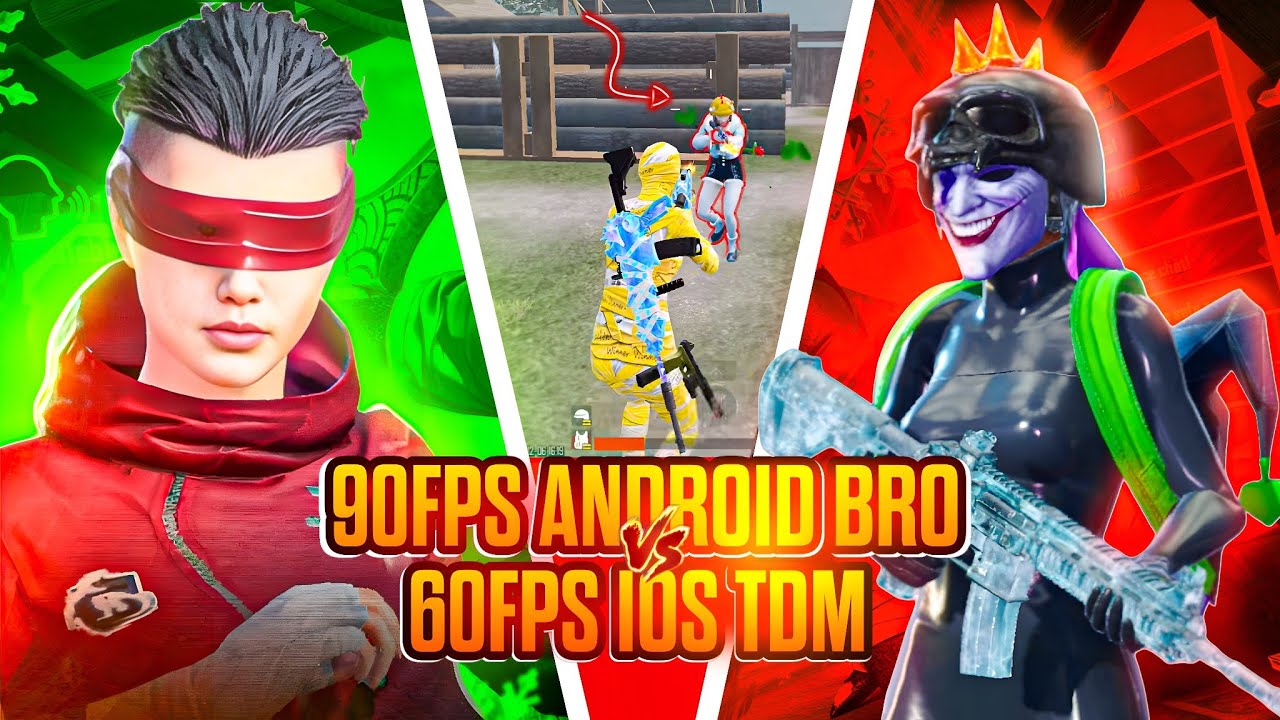 90FPS FASTEST ENEMIES VS 60FPS TDM 1V1😱