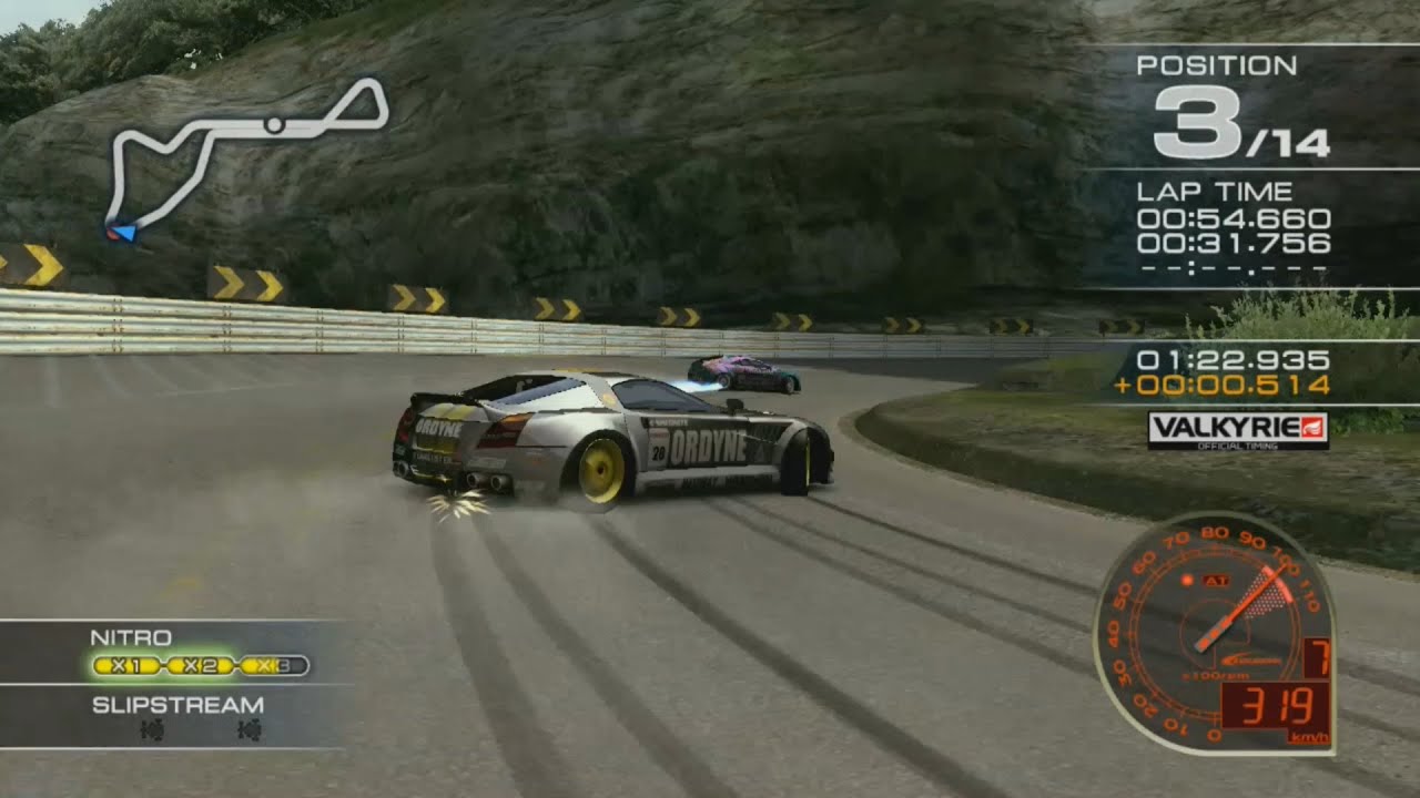 Ridge Racer 7 Maker's Trial ZOLGEAR with Raggio at Shadow Caves R [Driver's view]