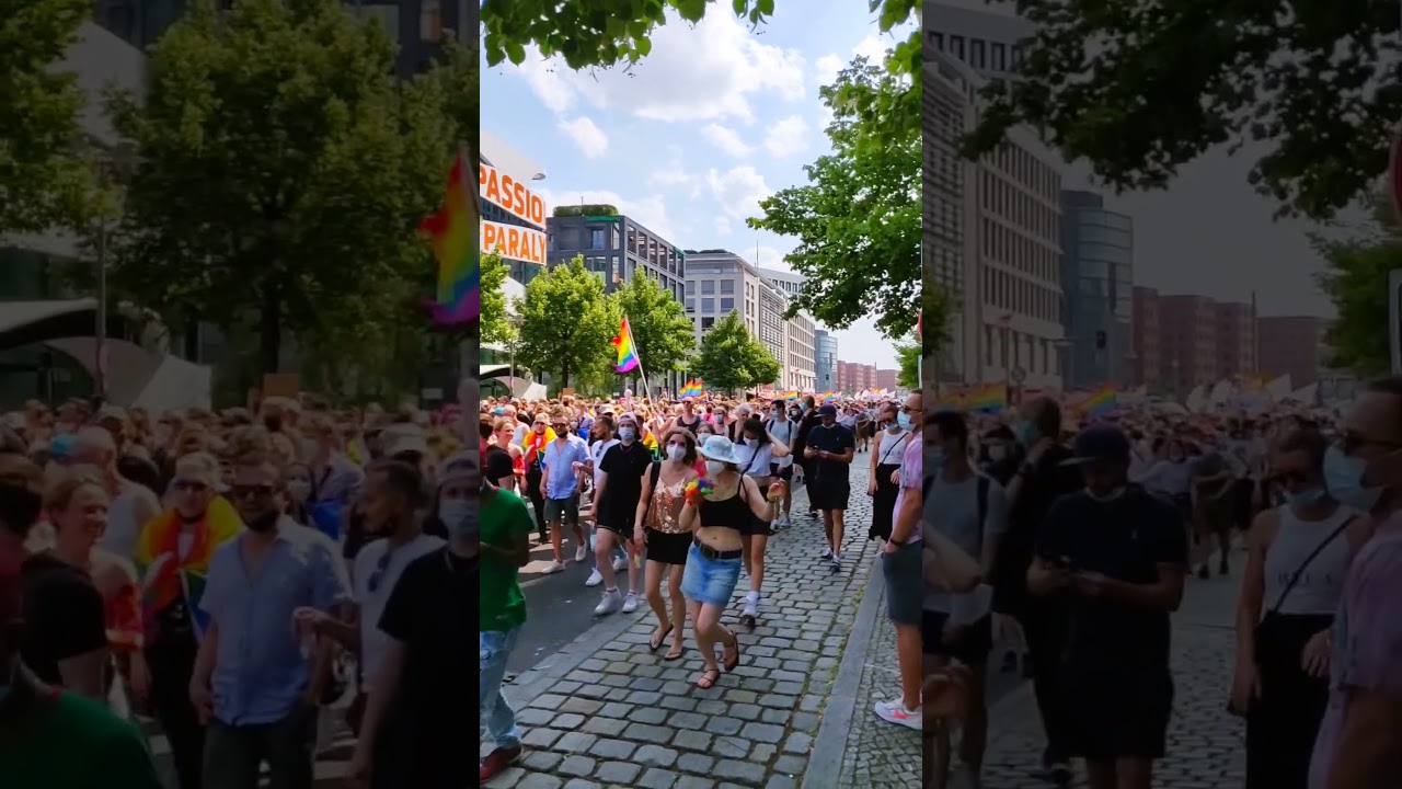 CSD Berlin Pride в 😷масках! &mdash; Воспоминания 2021 года! 🏳️&zwj;🌈
