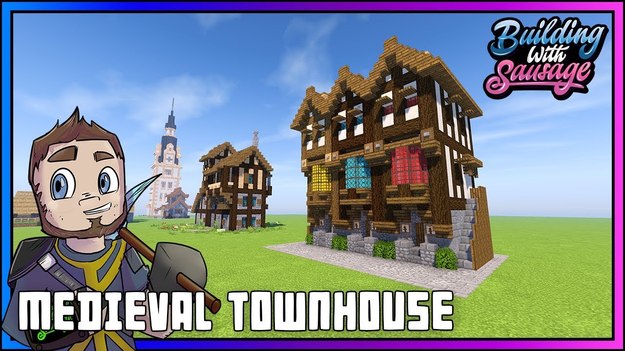 Minecraft Tutorial - How to Build a Medieval Townhouse