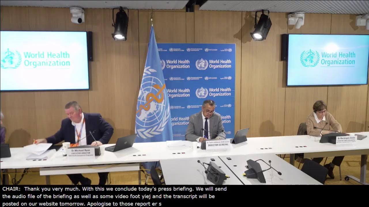 Media briefing on COVID-19
