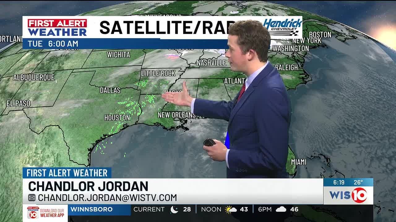FIRST ALERT WEATHER: Increasing cloud cover today followed by a wet Wednesday