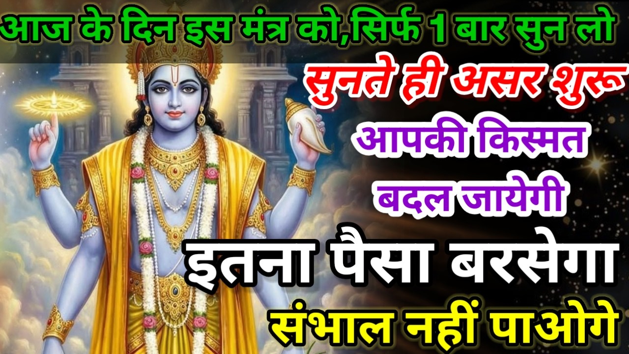 धीमी आवाज में चलाकर छोड़ दें, फिर देखो पूरी दुनिया आपके तलवे चाटेगी, अपार धन प्राप्त होगा #mantra