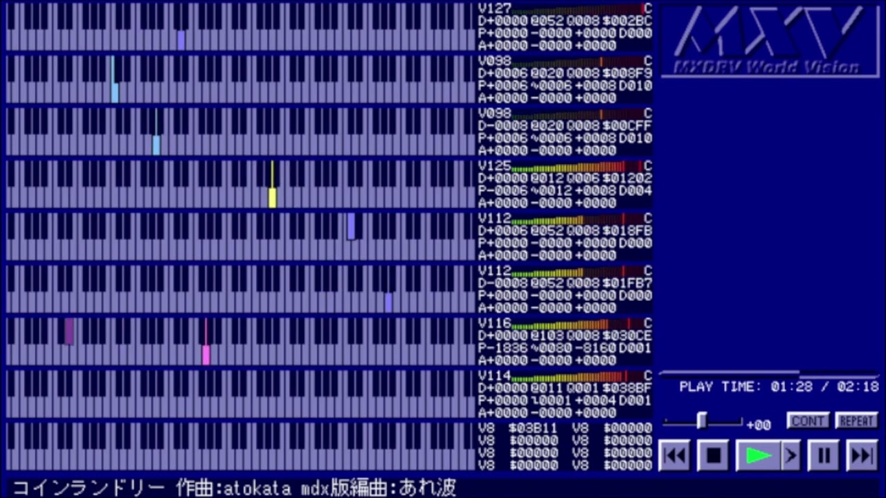 ym2151音源でコインランドリー(atokata)