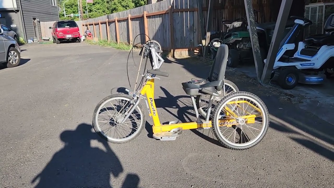 Pacific Handy handcycle seat back support.