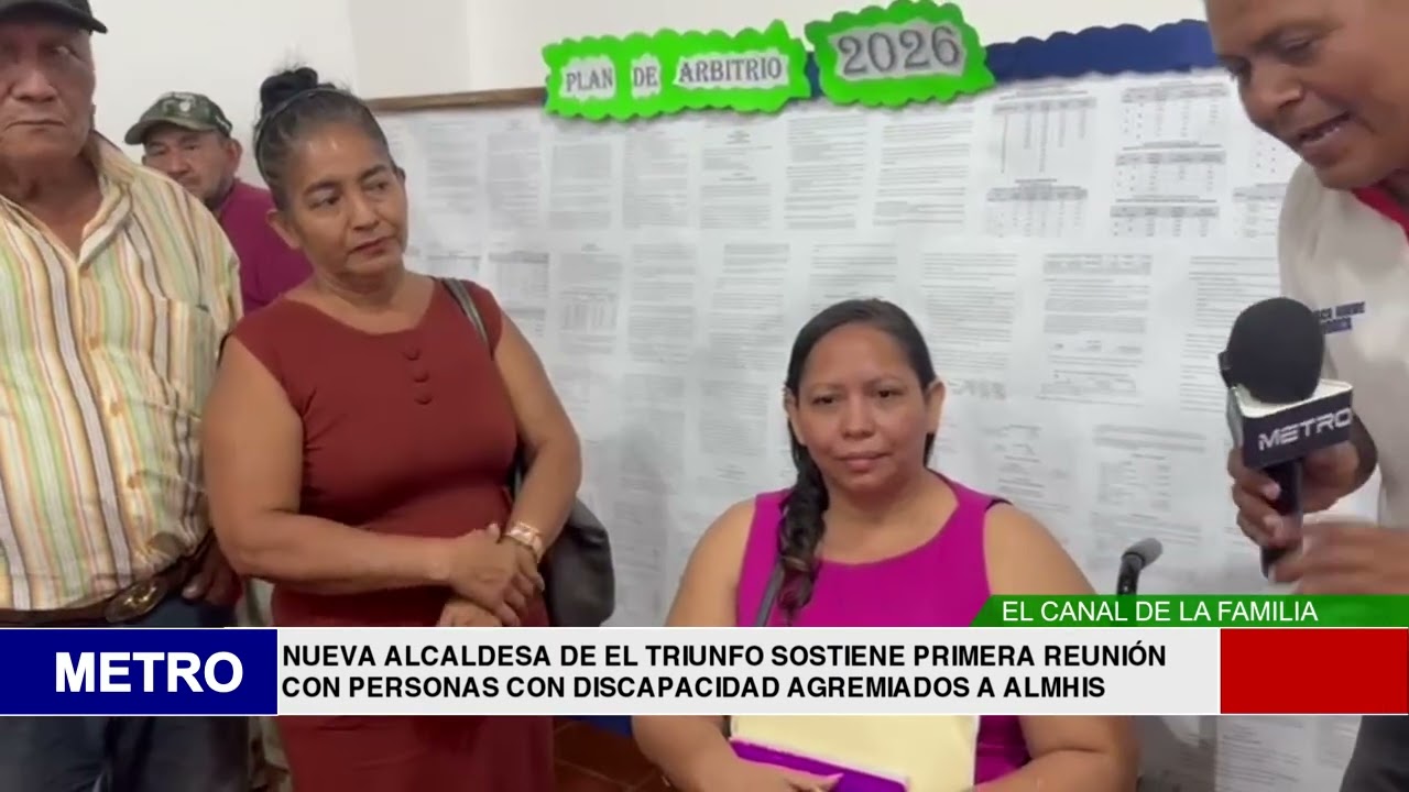 NUEVA ALCALDESA DE EL TRIUNFO SOSTIENE PRIMERA REUNIÓN CON PERSONAS CON DISCAPACIDAD AGREMIADOS A