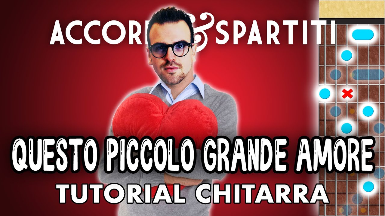 QUESTO PICCOLO GRANDE AMORE Tutorial Chitarra - Claudio Baglioni