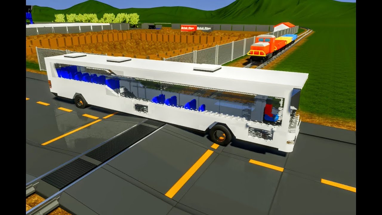 TRAIN vs BUS!! Brick Rigs
