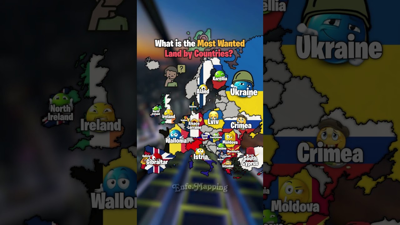 What is the Most Wanted Land by Countries? ib: @AureliaMapping