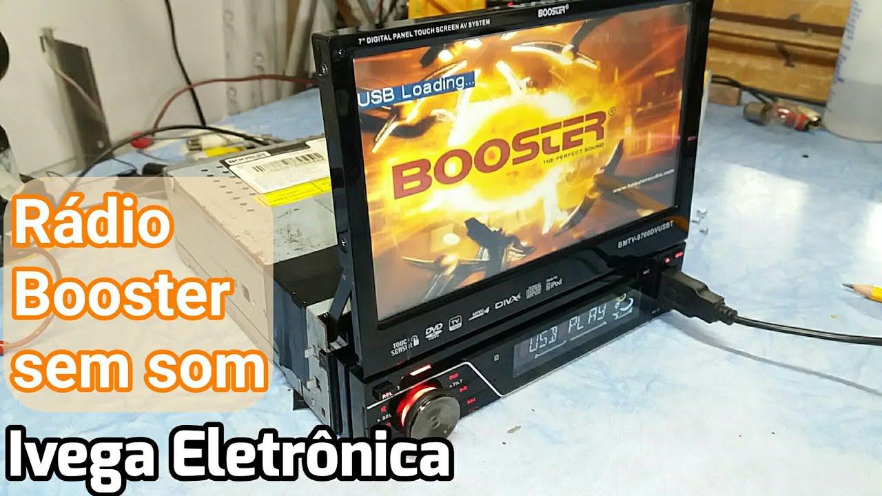 Rádio Booster sem som, analise do defeito, BMTV-9700