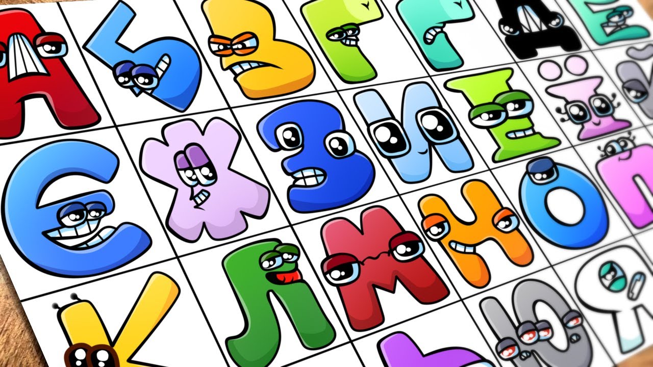Drawing Ukraine Alphabet Lore (А-Я) / How to draw Alphabet Lore MEME