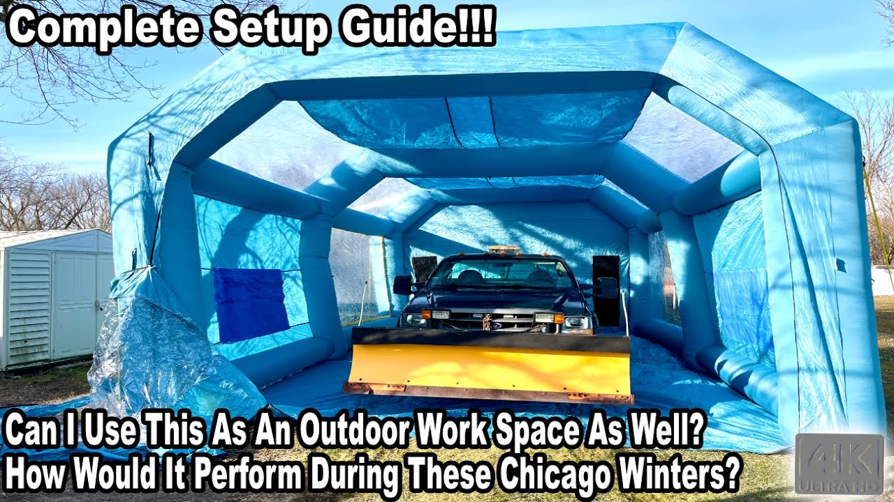 Vevor Inflatable Paint Booth Setup Step-By-Step Portable, Inflate & Deflate! Great Bargain!
