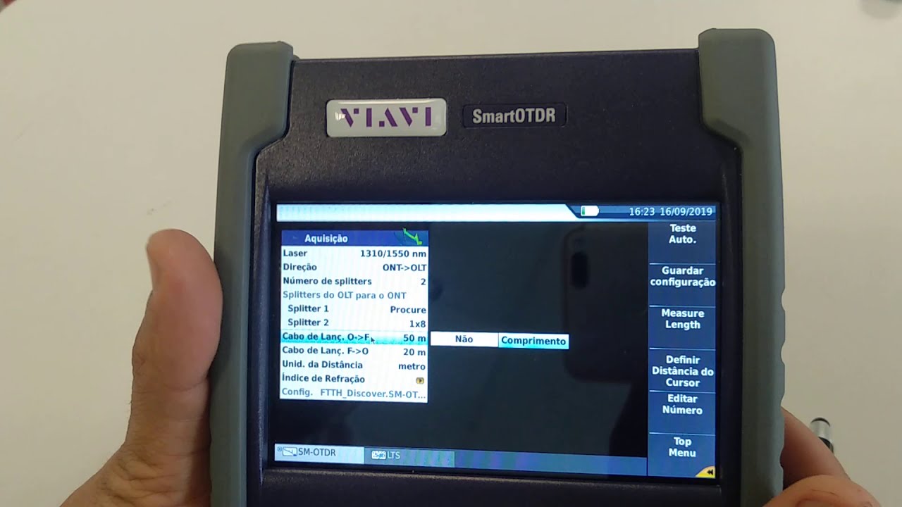 OTDR Reflectometro Óptico no Domínio do Tempo