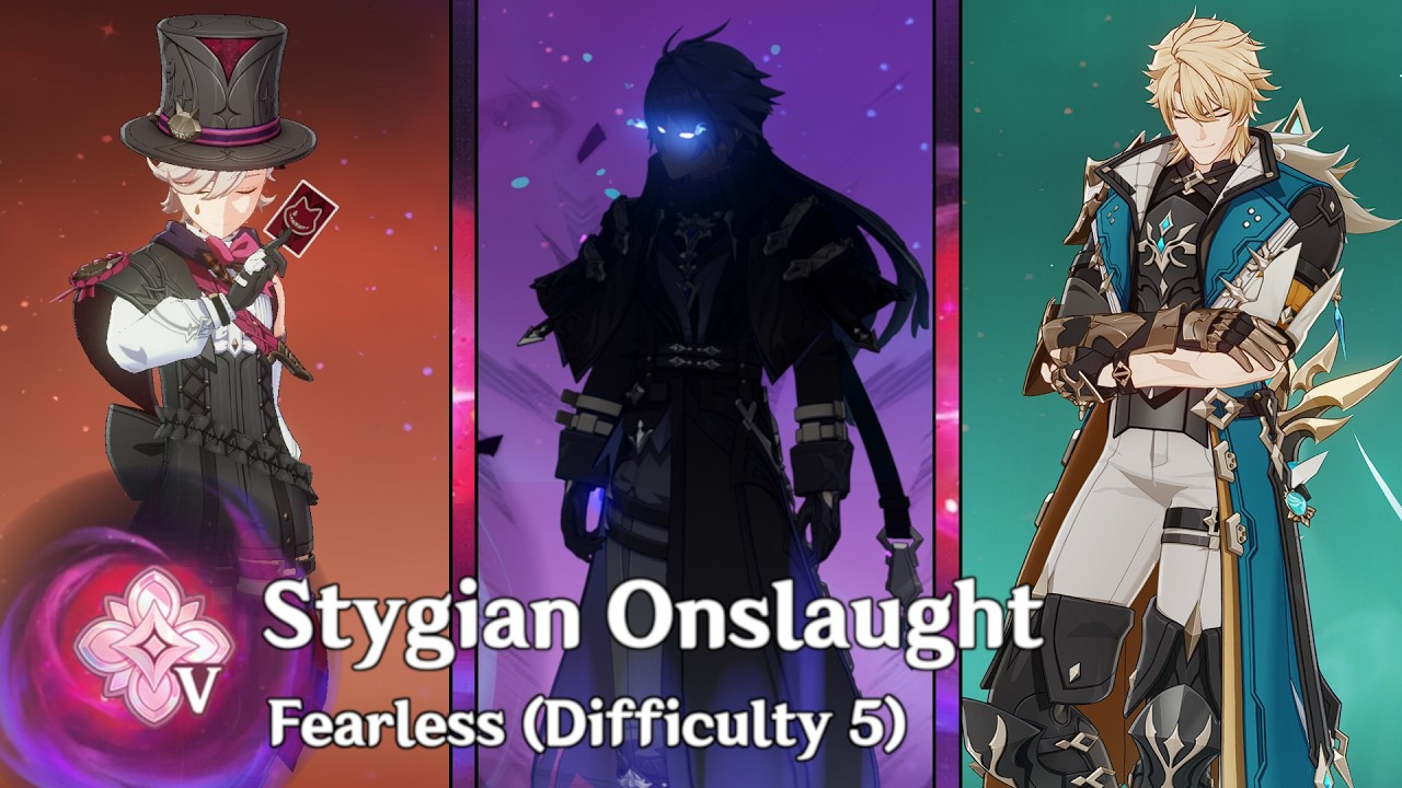 NEW 6.4 Stygian Onslaught | Fearless Level 5 | C4 Lyney, C0 Flins, C0(R1) Varka | Genshin Impact