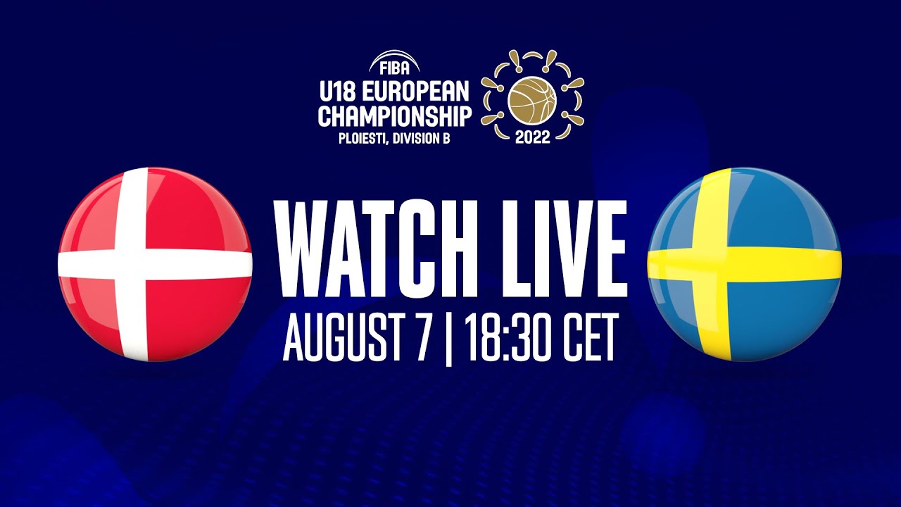 FINAL: Denmark v Sweden | Full Basketball Game | FIBA U18 European Championship 2022 - Division B