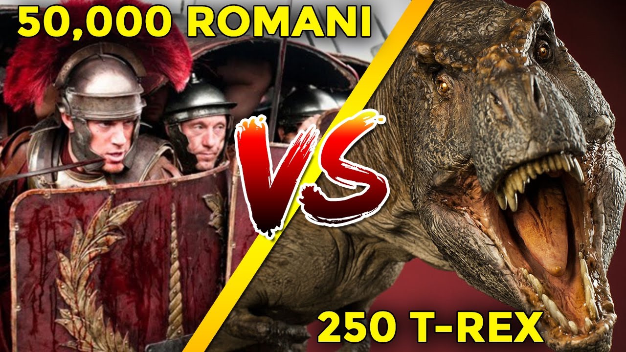 250 T-REX VS 50,000 ROMANI  ~ Ultimate Epic Battle Simulator Gameplay ITA