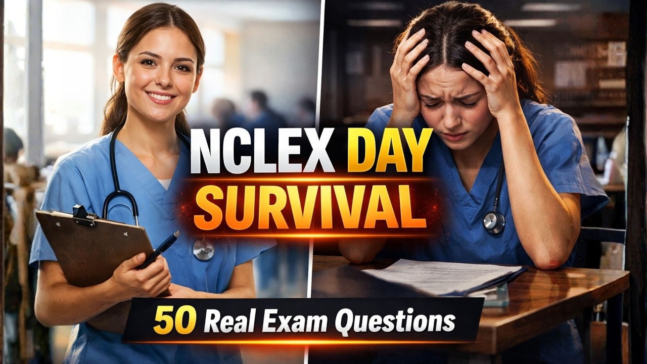 Выживание в день экзамена NCLEX: 50 вопросов, которые вы увидите в день экзамена #2026 #образован...