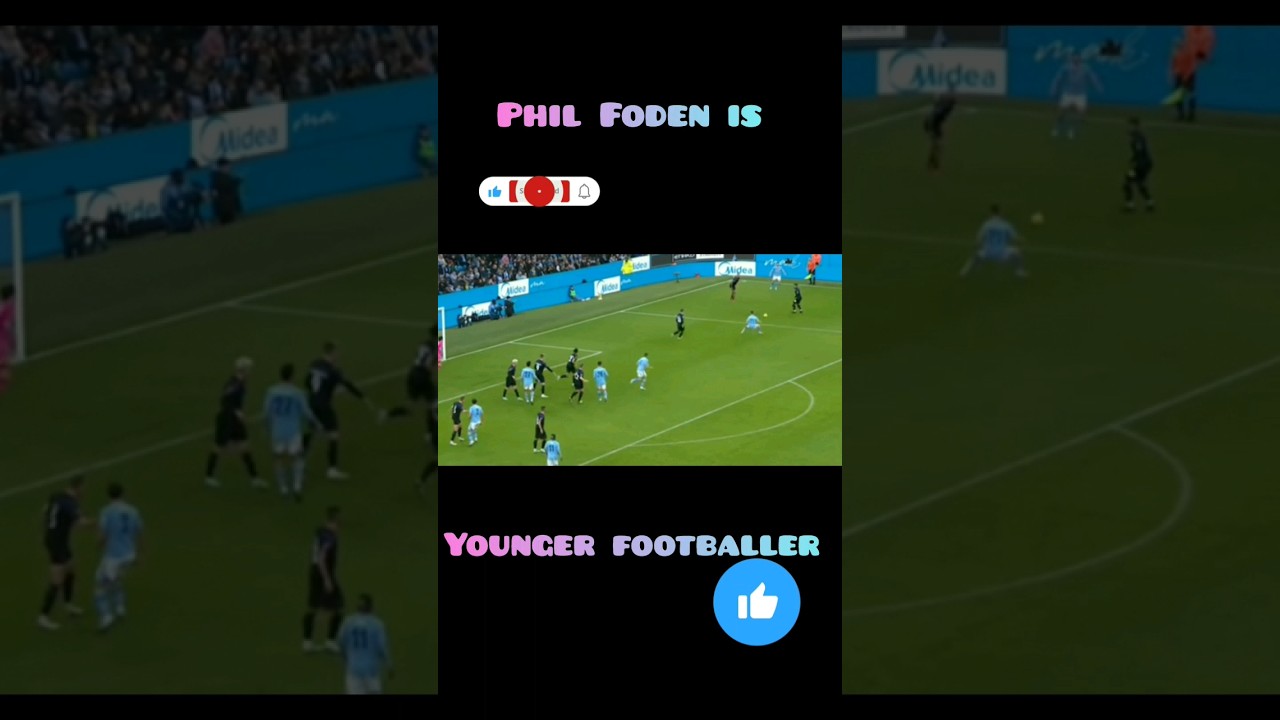 Phil  Foden  is youger footballer but his skills is not young 👍👊 😘