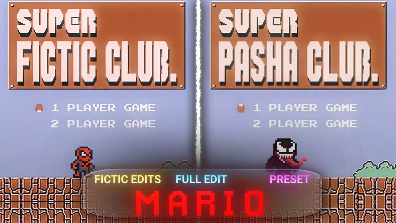 Full MARIO Edit Inspired By FICTIC EDITS On Alight Motion (+Preset)