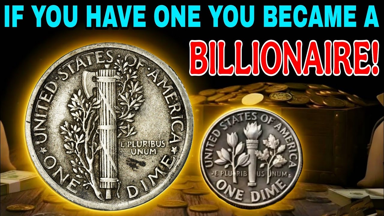 Check Your Dime Jar! These Top 3 Roosevelt & Mercury Dimes Could Make You Billionaire!