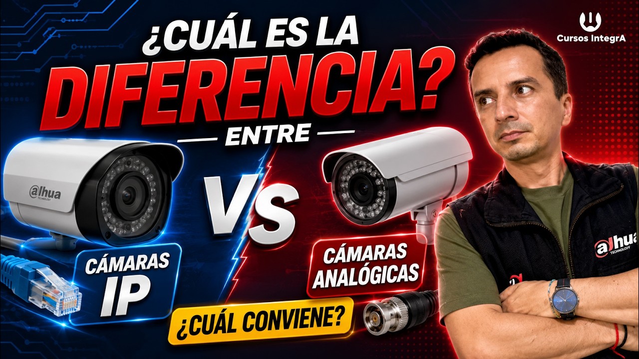 👷🏼‍♂️Diferencia entre cámaras IP y cámaras análogas CCTV