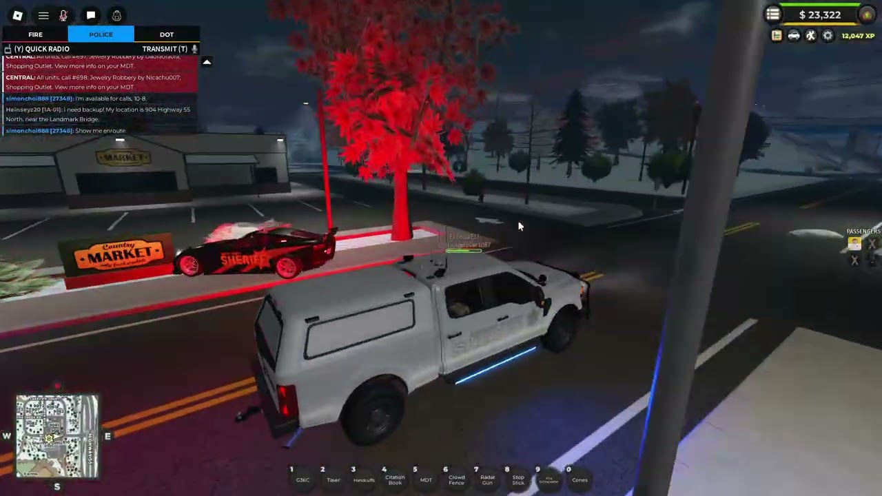 Sheriff’s Deputy on patrol in Liberty County