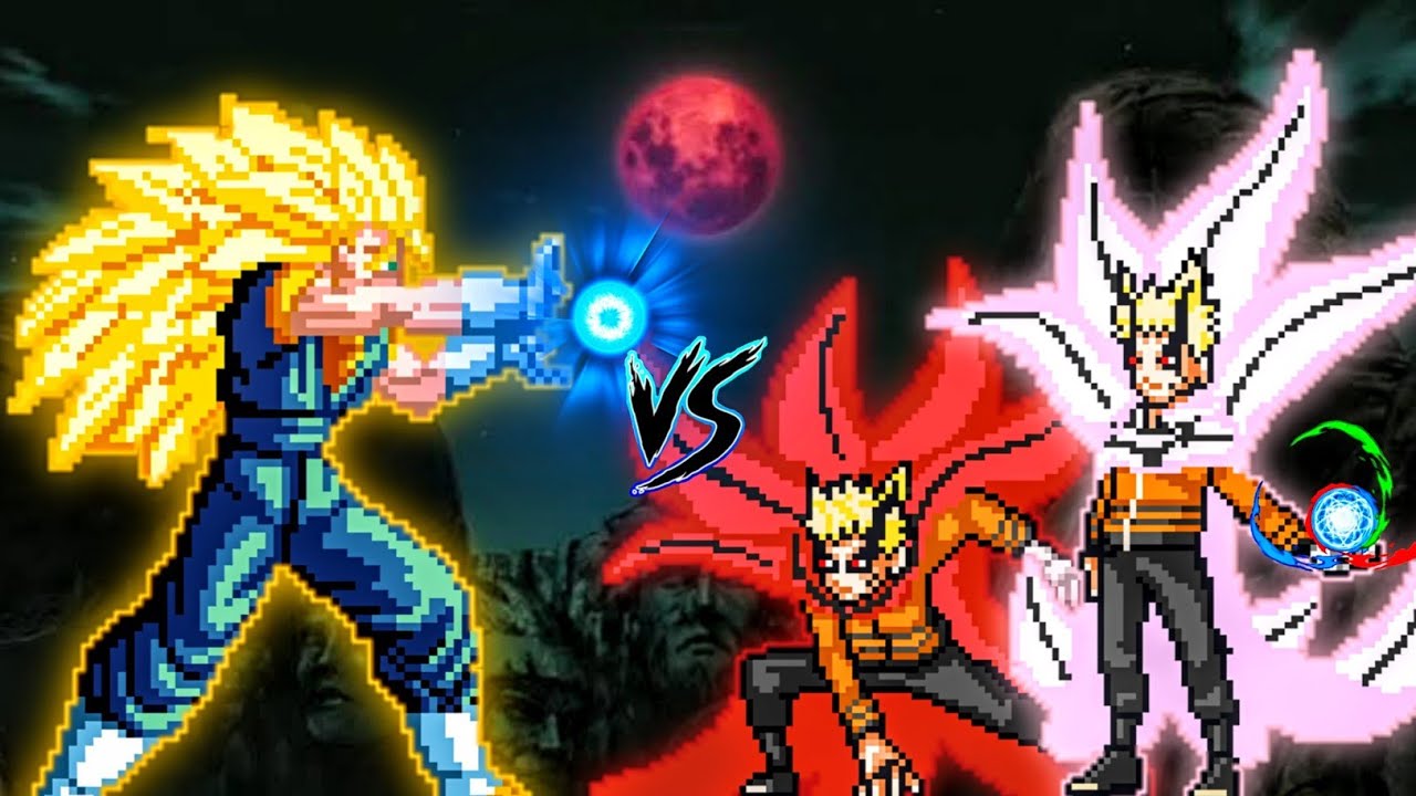 Super Vegito AI (New) VS Double Baryon Naruto V3 OP in Jump Force Mugen😱