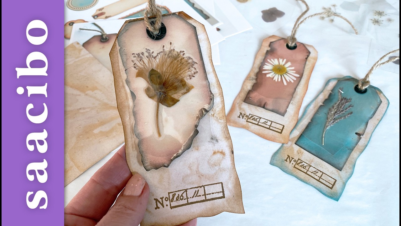 Let's Make Some Flippy Specimen Tags! Summer Crafting EP4 #saacibo