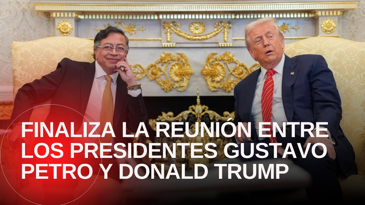 Finaliza la reunión entre el presidente Gustavo Petro y su homólogo Donald Trump en Washington