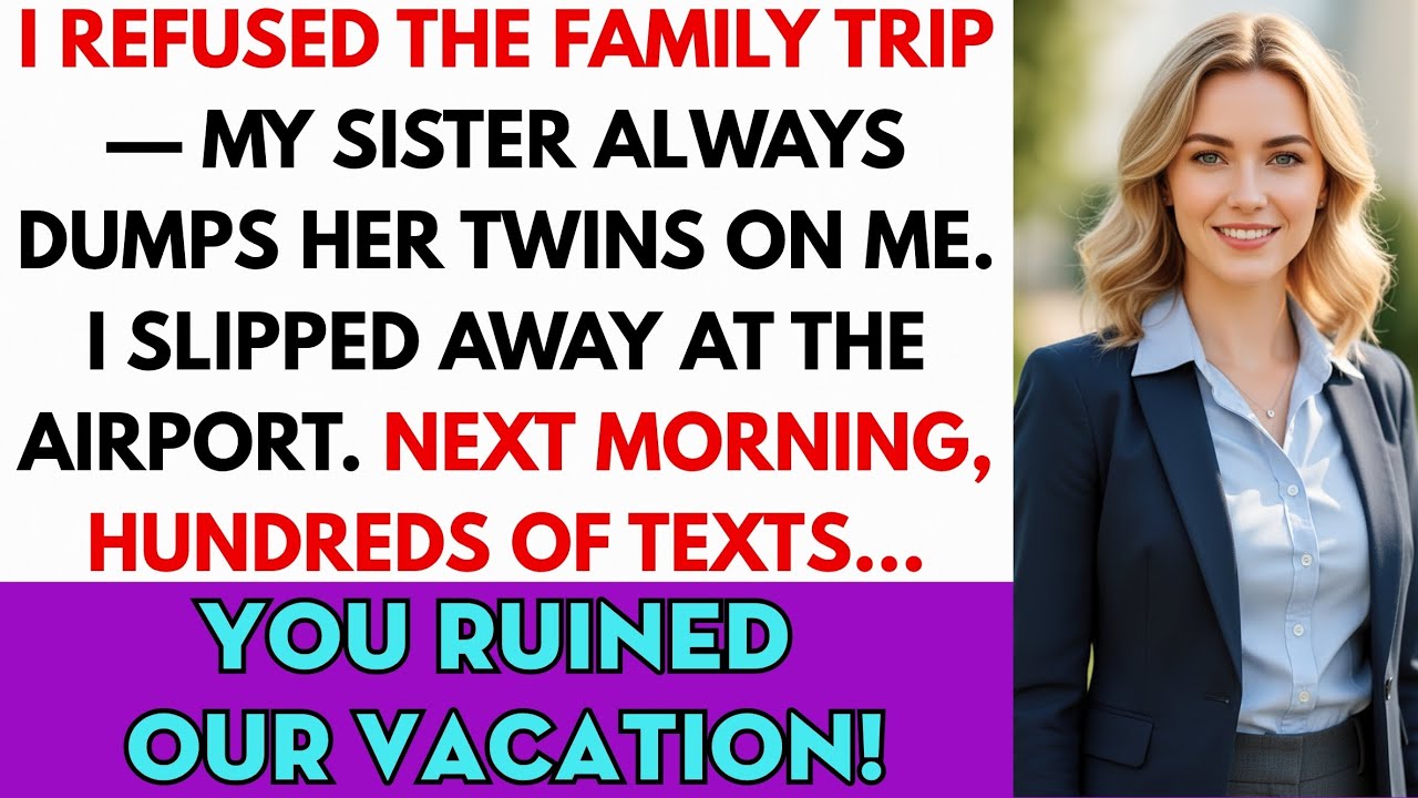 My Family And Sister Said, “You Ruined Our Vacation!” Because I…
