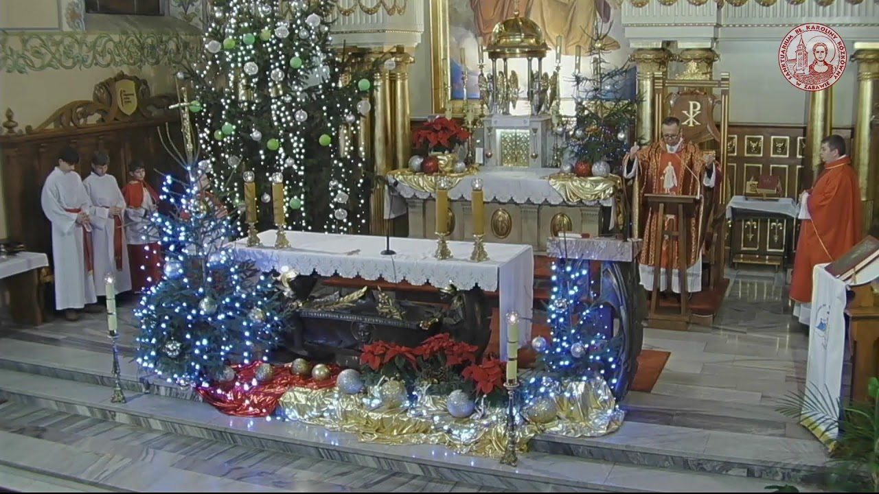 Msza św. na żywo - Sanktuarium bł. Karoliny w Zabawie