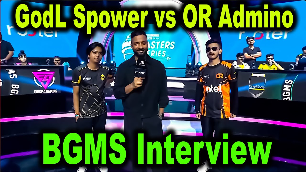 GodL Spower Vs OR Admino Interview | BGMS Lan| Nodwin Gaming | Godl Highlights #bgms #bgmi #lanevent