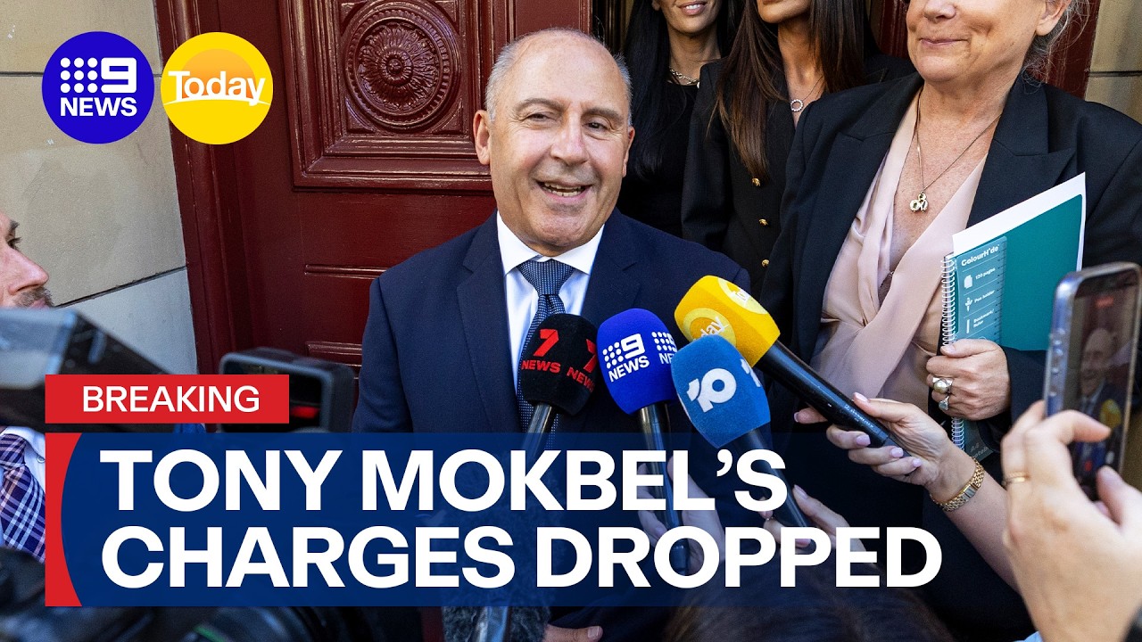 #BREAKING: Charges dropped against kingpin Tony Mokbel | 9 News Australia