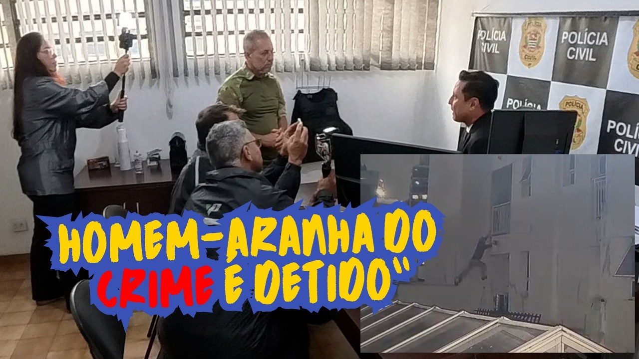 A prisão do Homem Aranha do crime.  Diretor Elias Junior