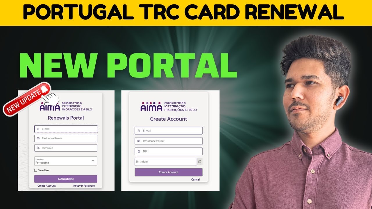 Portugal TRC Card Renewal | AIMA New Portal | Portugal Immigration Diaries