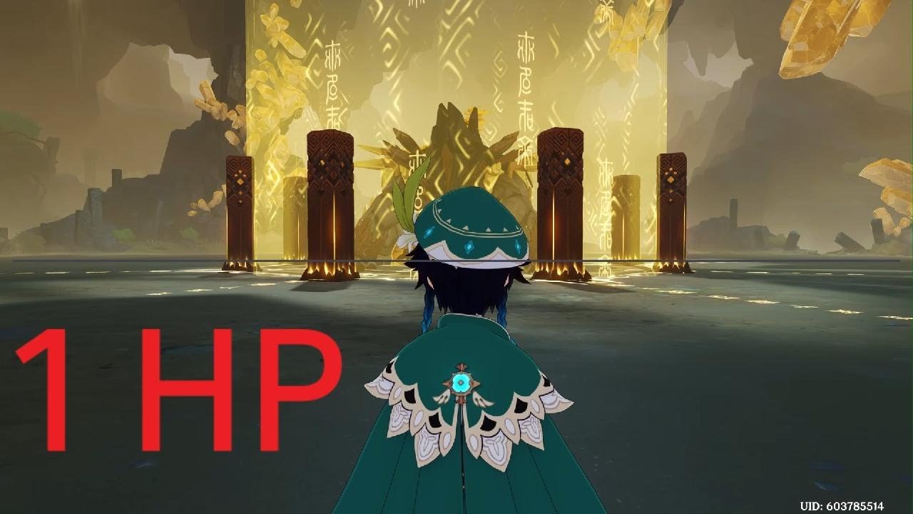 1 HP Venti vs Azhdaha / Genshin Impact