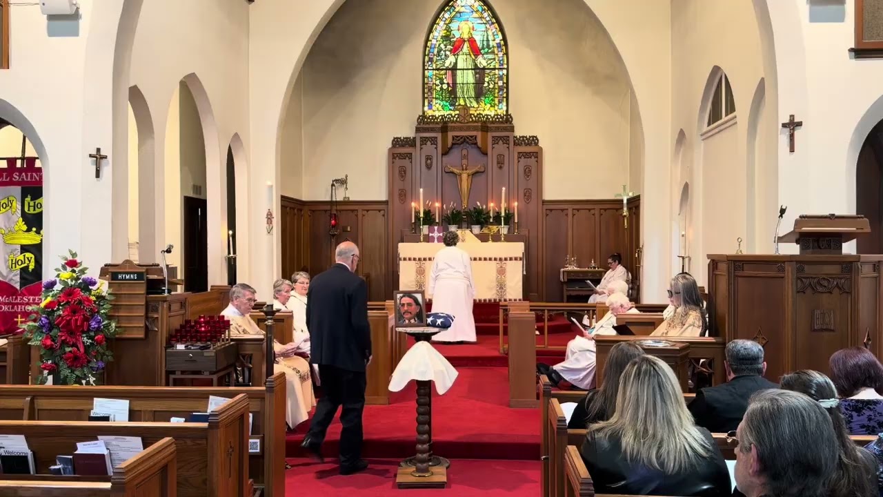 Funeral service for Wayne Tohkubbi. 