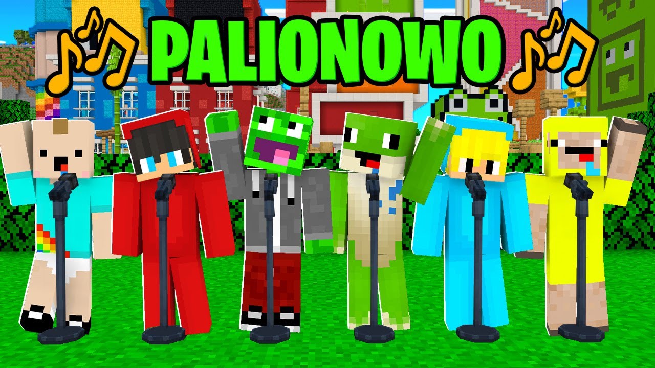 NAGRYWAMY PIOSENKĘ ♪ PALIONOWO ♪  w Minecraft!
