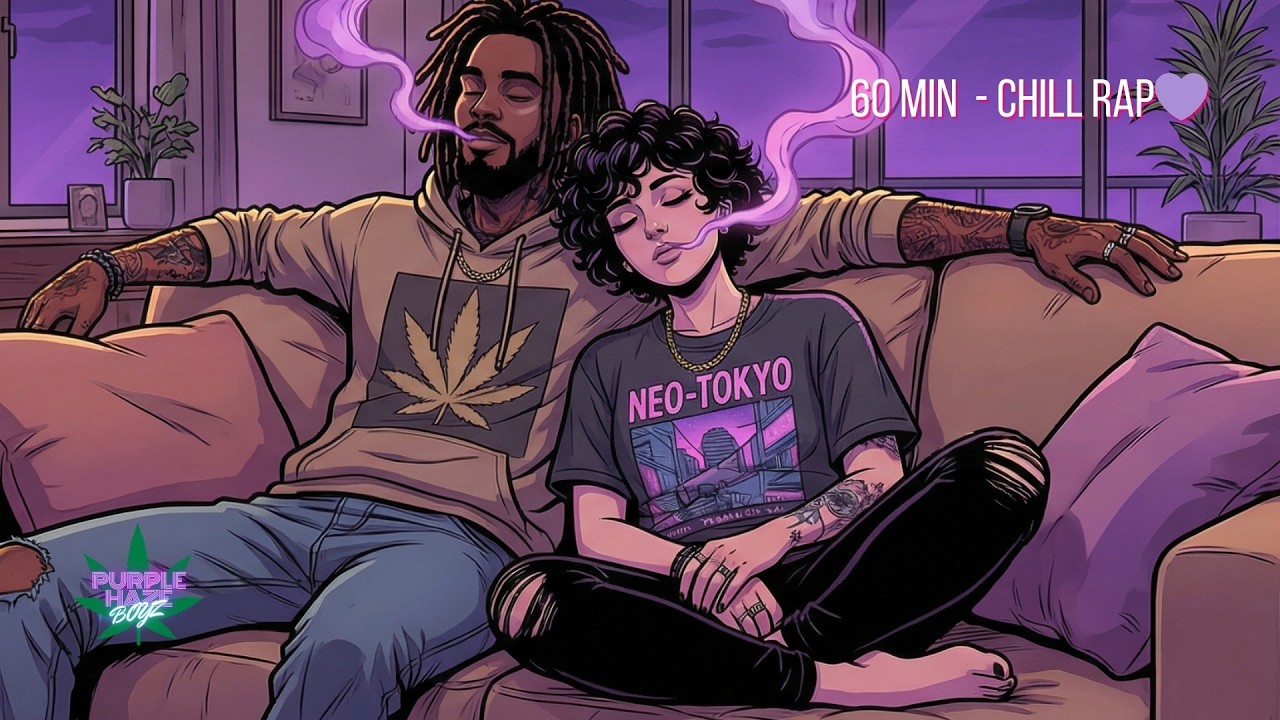 Late Night Chill Rap & Purple Smoke 🌌 Infinite Loop Vibes