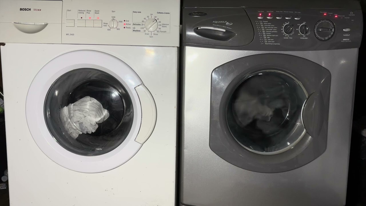 Wash race Bosch WFL vs Hotpoint WMA58S cotton 40