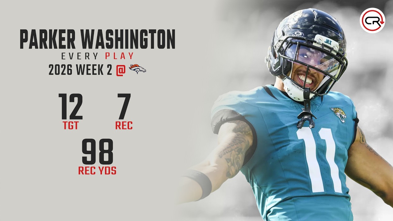 Parker Washington Week 2 Highlights vs Broncos | Every Target and Catch