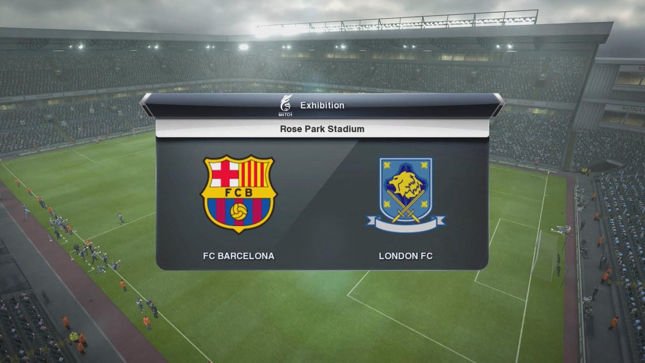 FC BARCELONA vs LONDON FC - Pro Evolution Socer 2013