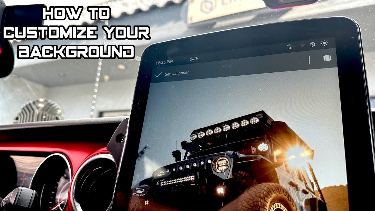 Customizing Your Wallpaper on a T-Style Radio