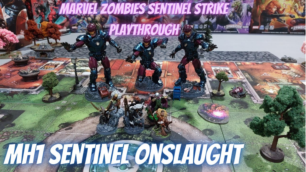 Marvel Zombies Sentinel Strike MH1 Sentinel Onslaught Playthrough