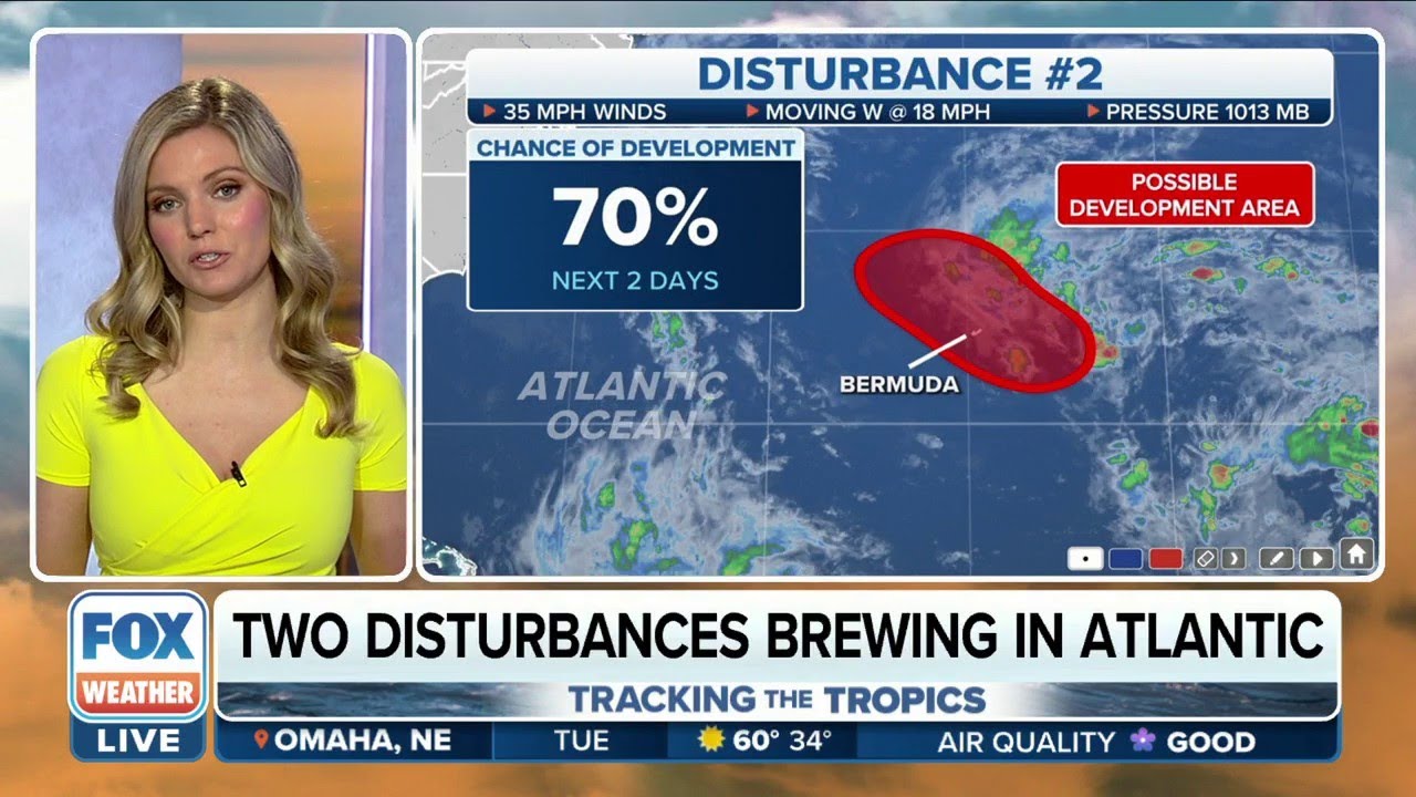 Two Atlantic Disturbances Being Monitored