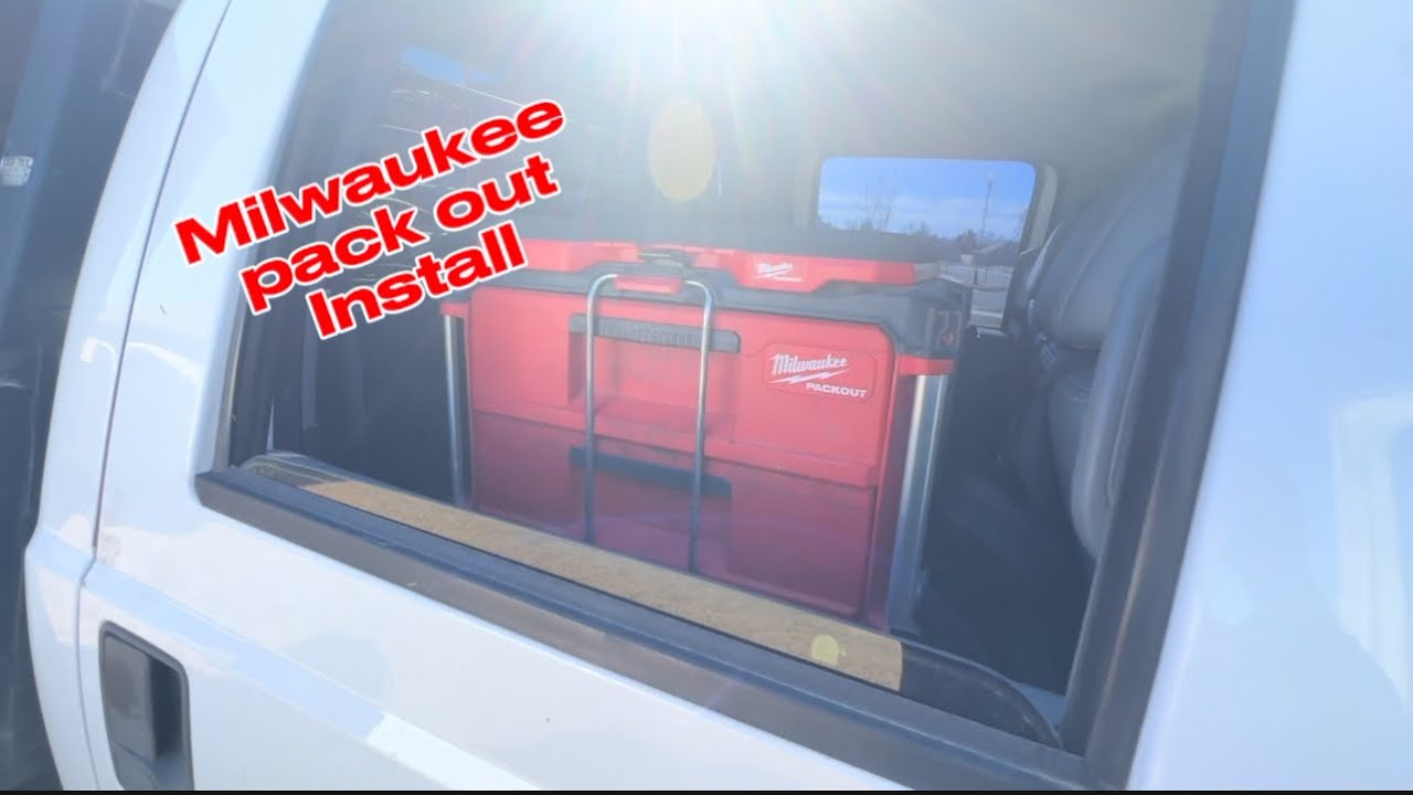 So I put some Milwaukee pack outs in the truck. 