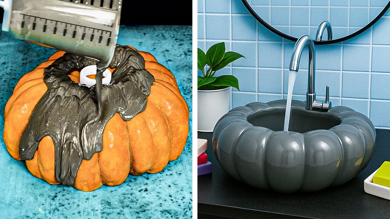 Creative DIY Home Decor Using Epoxy Resin and Cement!