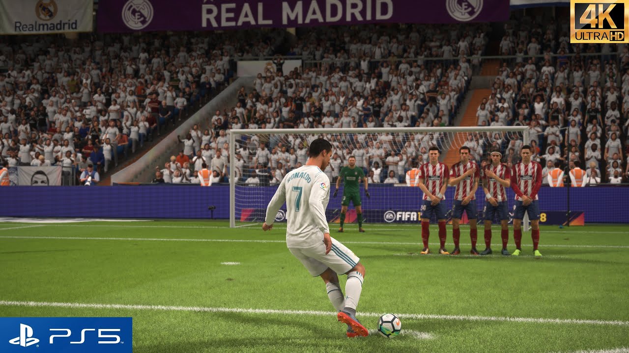 FIFA 18 (PS5) - Real Madrid vs Atl&eacute;tico Madrid [4K 60 FPS HDR] - Gameplay